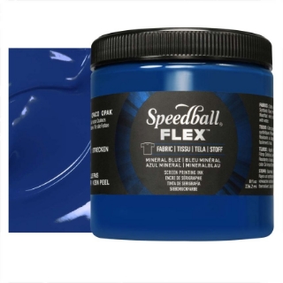 Picture of Speedball Flex Screen Printing Fabric Ink - Μελάνι Μεταξοτυπίας, Mineral Blue