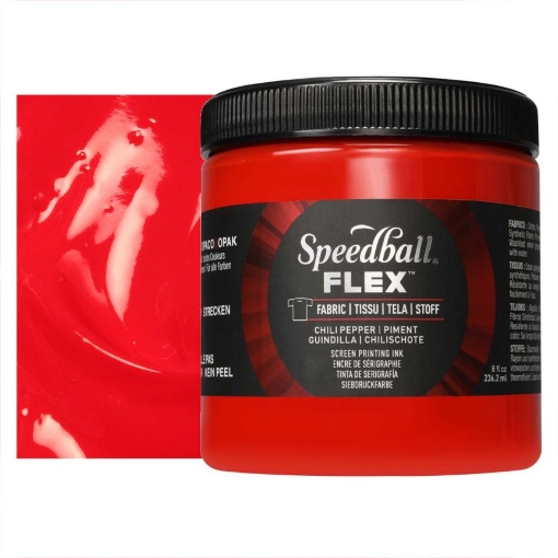 Picture of Speedball Flex Screen Printing Fabric Ink Μελάνι Μεταξοτυπίας 8oz - Chili Pepper