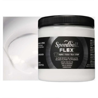 Picture of Speedball Flex Screen Printing Fabric Ink - Μελάνι Μεταξοτυπίας,  Alpine White 8oz