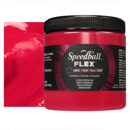 Picture of Speedball Flex Screen Printing Fabric Ink Μελάνι Μεταξοτυπίας 8oz - Fuchsia