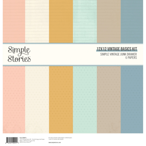 Picture of Simple Stories Simple Vintage Junk Drawer 12×12 – Vintage Basics Kit (6 φύλλα)