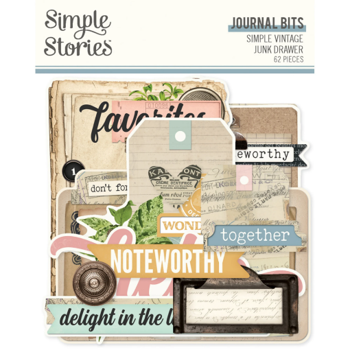Picture of Simple Stories Simple Vintage Junk Drawer Journal Bits & Pieces – Die-Cuts για Journaling, 62τεμ.