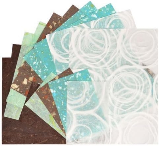 Picture of Black Ink Whimzy Paper Pack – Mulberry Χαρτιά για Κολάζ & Βιβλιοδεσία (15 φύλλα)