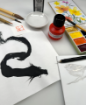 Picture of Yasutomo Japanese Black Sumi Ink | Μαύρο Μελάνι για Καλλιγραφία & Ζωγραφική, 59ml