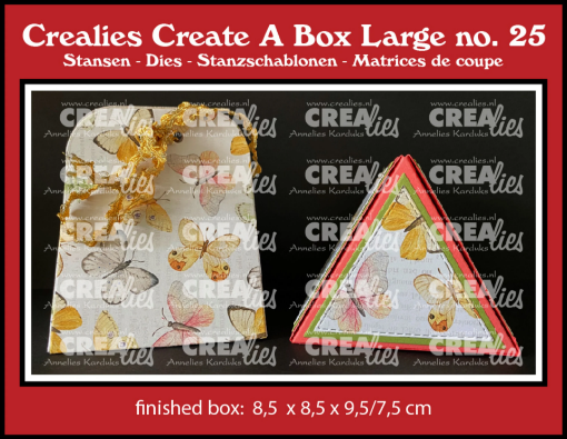 Picture of Crealies Create A Box Large No.25 | Dies για Τριγωνικό Κουτί Δώρου