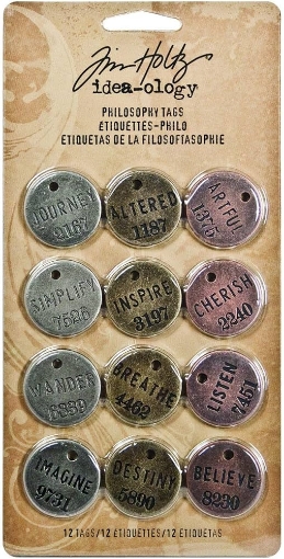 Picture of Tim Holtz Idea-Ology - Μεταλλικά Διακοσμητικά Στοιχεία, Philosophy Tags