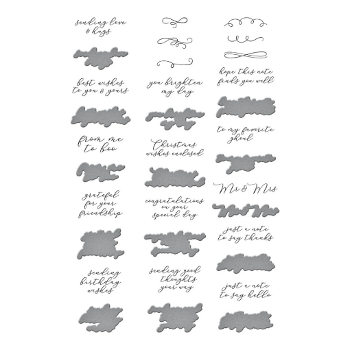 Picture of Spellbinders BetterPress Press Plates & Dies – Πλάκες Εκτύπωσης Letterpress με Μήτρες Κοπής – Sentiments of Wonder