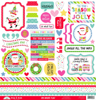 Picture of Doodlebug Stickers 12''x12'' | Αυτοκόλλητα Oh What Fun, This & That