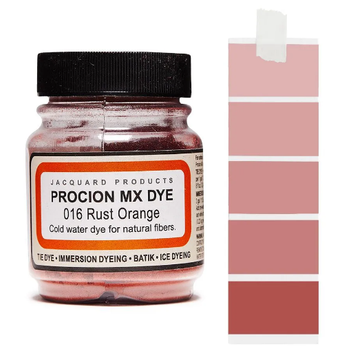Picture of Jacquard Procion MX Fiber Reactive Cold Water Dye | Βαφή Υφάσματος με Κρύο Νερό – Rust Orange 