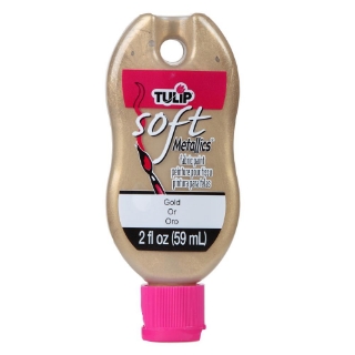 Picture of 💛 Tulip Brush-On Soft Fabric Paint 2oz – Χρώμα Υφάσματος - Metallic Gold (Χρυσό)