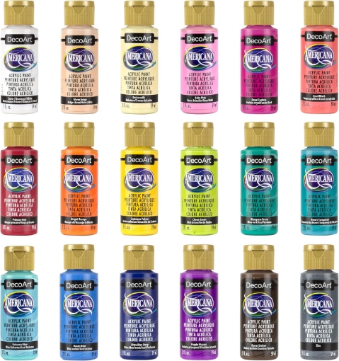 Picture of DecoArt Americana Acrylics Value Pack Ακρυλικά Χρώματα 18×59ml (2oz) – Popular Picks