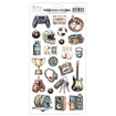Picture of Mintay Papers Sticker Elements | Αυτοκόλλητα με Εικόνες – Man Cave, 6"x12", 23 τεμ.