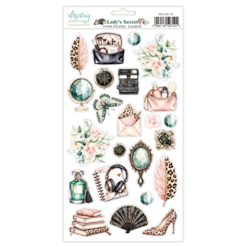 Picture of Mintay Papers Sticker Elements Lady’s Secret – Αυτοκόλλητα Διακοσμητικά Στοιχεία για Scrapbooking & Journaling
