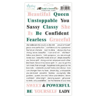 Picture of Mintay Papers Sticker Words Lady’s Secret – Αυτοκόλλητες Λέξεις & Φράσεις για Scrapbooking & Journaling