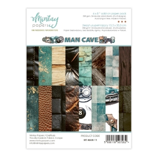 Picture of Mintay Papers Add-On Paper Pack 6"x8" | Συμπληρωματικά Χαρτιά Scrapbooking – Man Cave