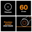 Picture of Fiskars Rotary Blade Titanium Straight Λεπίδα Περιστροφικού Κοπτικού 60mm