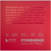 Picture of Stonehenge Aqua Block Hotpress Pad - Μπλοκ Ακουαρέλας 25 x 25 cm - White, 15 Φύλλα, 300gsm