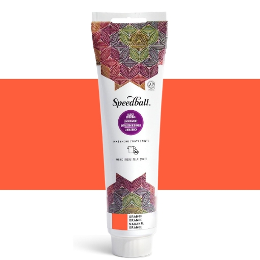 Picture of Speedball Fabric Block Printing / Relief Ink Orange 150ml – Υβριδικό Μελάνι Λινοτυπίας για Εκτύπωση σε Ύφασμα