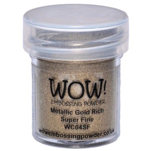 Picture of WOW! Embossing Powder Super Fine | Σκόνη Θερμοανάγλυφης Αποτύπωσης, Gold Rich 15ml