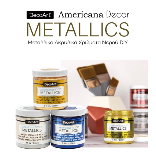 Picture of DecoArt Americana Decor Metallics – Μεταλλικά Ακρυλικά Χρώματα DIY Νερού 256ml