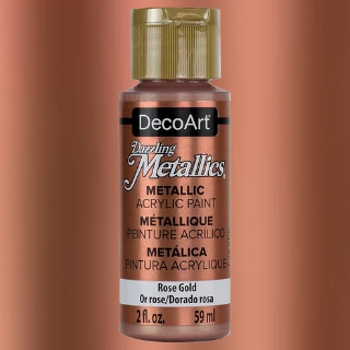 Picture of DecoArt Dazzling Metallics | Μεταλλικό Ακρυλικό Χρώμα με Γυαλιστερό Φινίρισμα – Rose Gold, 59ml 