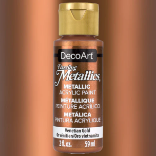 Picture of DecoArt Dazzling Metallics | Μεταλλικό Ακρυλικό Χρώμα με Γυαλιστερό Φινίρισμα – Venetian Gold, 59ml 