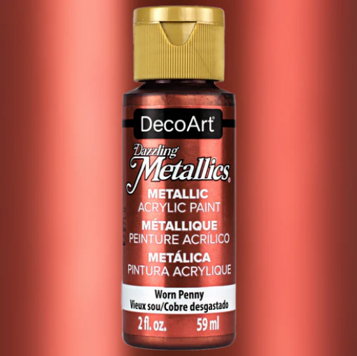 Picture of DecoArt Dazzling Metallics | Μεταλλικό Ακρυλικό Χρώμα με Γυαλιστερό Φινίρισμα – Worn Penny, 59ml 