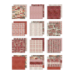 Picture of Tim Holtz Idea-ology Μπλοκ Scrapbooking Διπλής Όψης 12" x 12" – Palette Collection Red