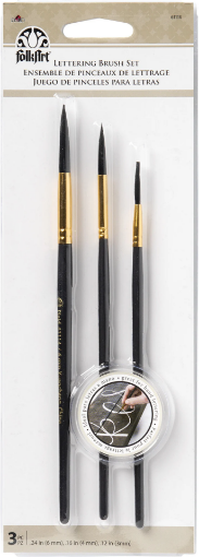 Picture of FolkArt Σετ Πινέλων Lettering 3τεμ. | Πινέλα Καλλιγραφίας & Brush Lettering