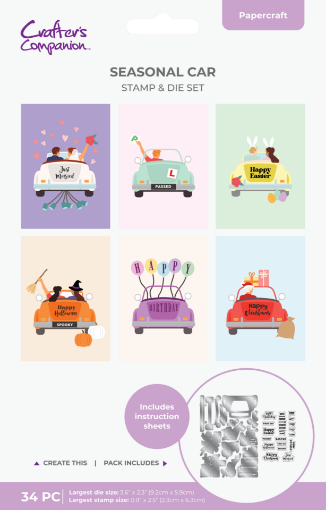 Picture of Crafter's Companion Seasonal Car – Σετ Σφραγίδων & Μητρών Κοπής 28τεμ.