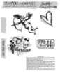 Picture of Stampers Anonymous Tim Holtz Cling Mount Rubber Stamps | Σετ Σφραγίδων – Love Struck