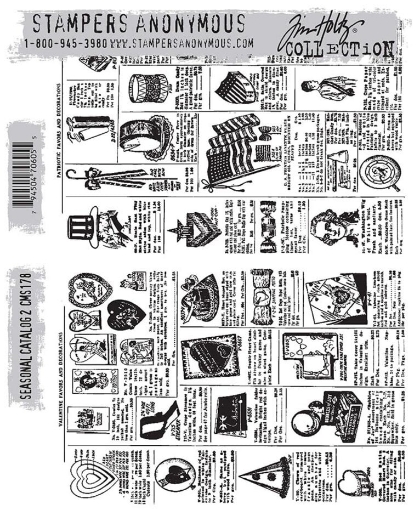 Picture of Stampers Anonymous Tim Holtz Cling Mount Rubber Stamps | Σετ Σφραγίδων – Seasonal Catalog 2