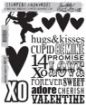 Picture of Stampers Anonymous Tim Holtz Cling Mount Rubber Stamps | Σετ Σφραγίδων – Valentine Silhouettes