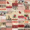 Picture of Tim Holtz Idea-ology Μπλοκ Scrapbooking Διπλής Όψης 8" x 8" – Palette Collection, Red