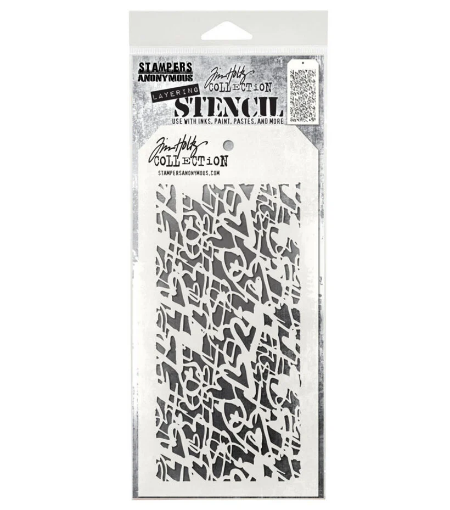 Picture of Stampers Anonymous Tim Holtz Layering Stencil | Στένσιλ – Heartstruck