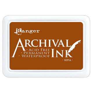 Picture of Ranger Archival Ink Pad | Μόνιμο Αδιάβροχο Μελάνι Σφραγίδας - Sepia 