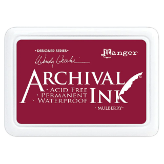 Picture of Ranger Archival Ink Pad – Designer Series by Wendy Vecchi | Μόνιμο Αδιάβροχο Μελάνι Σφραγίδας – Mulberry