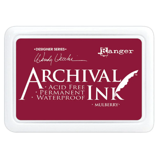 Picture of Ranger Archival Ink Pad – Designer Series by Wendy Vecchi | Μόνιμο Αδιάβροχο Μελάνι Σφραγίδας – Mulberry