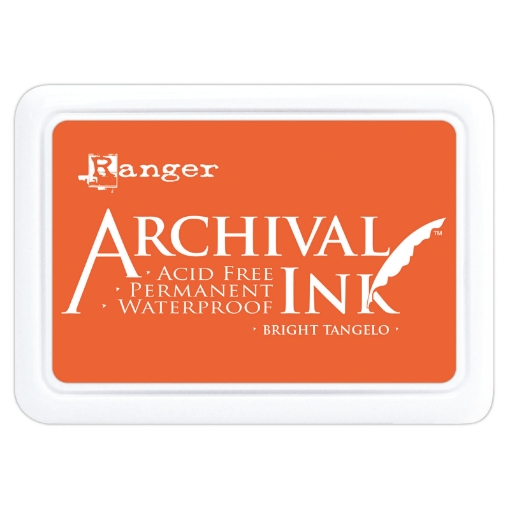 Picture of Ranger Archival Ink Pad | Μόνιμο Αδιάβροχο Μελάνι Σφραγίδας – Bright Tangelo