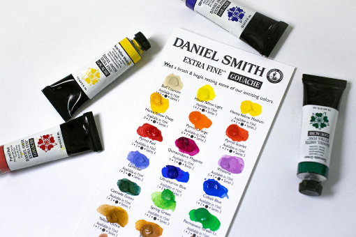 Picture of Daniel Smith Extra Fine Gouache | Κάρτα Δοκιμής 22 Χρωμάτων