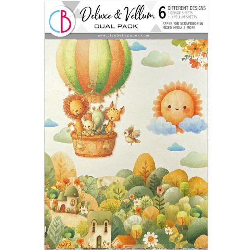 Picture of Ciao Bella Lunibloom Deluxe Paper A4 Pearl & Vellum Pack, 6 Φύλλα 120gsm/90gsm