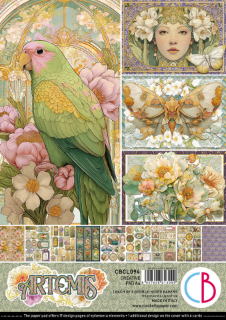 Picture of Ciao Bella Artemis A4 Creative Pad – Κάρτες, Labels & Διακοσμητικά Στοιχεία Scrapbooking, 9 Φύλλα 