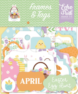 Picture of Echo Park Easter Basket – Frames & Tags για Πασχαλινό Scrapbooking, 33 Τεμάχια