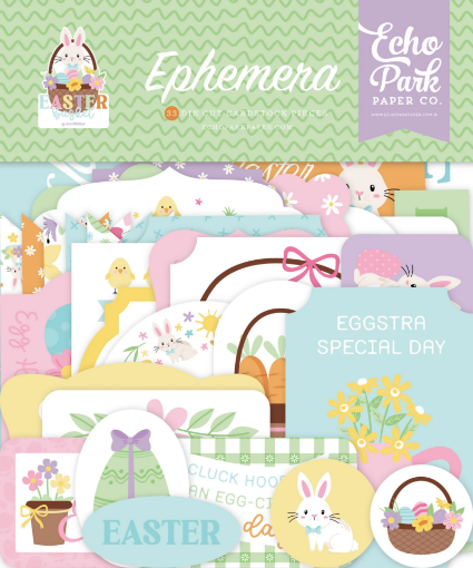 Picture of Echo Park Easter Basket – Διακοσμητικά Die Cuts για Πασχαλινό Scrapbooking, 33 Τεμάχια