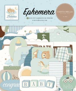 Picture of Carta Bella Little Lullabies Baby Boy – Διακοσμητικά Die Cuts για Scrapbooking, 33 Τεμάχια