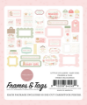 Picture of Carta Bella Little Lullabies Baby Girl – Frames & Tags για Scrapbooking, 33 Τεμάχια