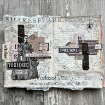 Picture of PaperArtsy Alison Bomber Printed Tissue Paper | Ριζόχαρτο για Κολάζ PT08, 4 φύλλα