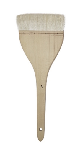 Picture of ArtCreations Japanese Hake Brush with Goat Hair 4" – Πινέλο Wash για Ακουαρέλα, Gouache & Gilding