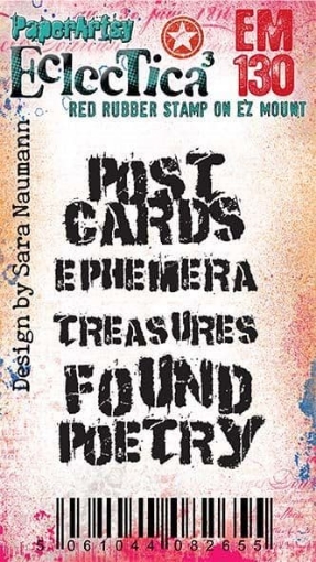 Picture of PaperArtsy Sara Naumann Red Rubber Mini Stamp | Σφραγίδα Eclectica³ Mini EM130