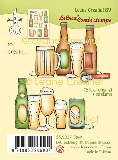 Picture of LeCreaDesign Beer Combi| Σετ Clear Σφραγίδων Μπύρας για Κάρτες & Scrapbooking